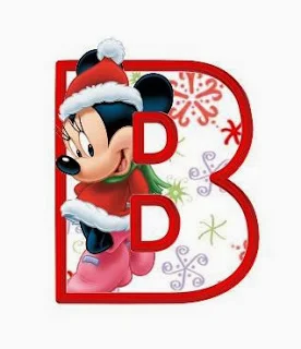 Alfabeto Navideño de personajes Disney B M.