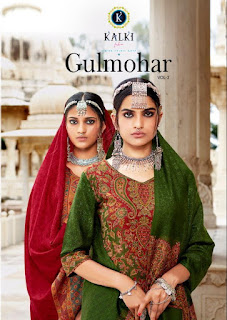 Kalki Fashion Gulmohar Vol 2 Kashmiri Work Pashmina Collection