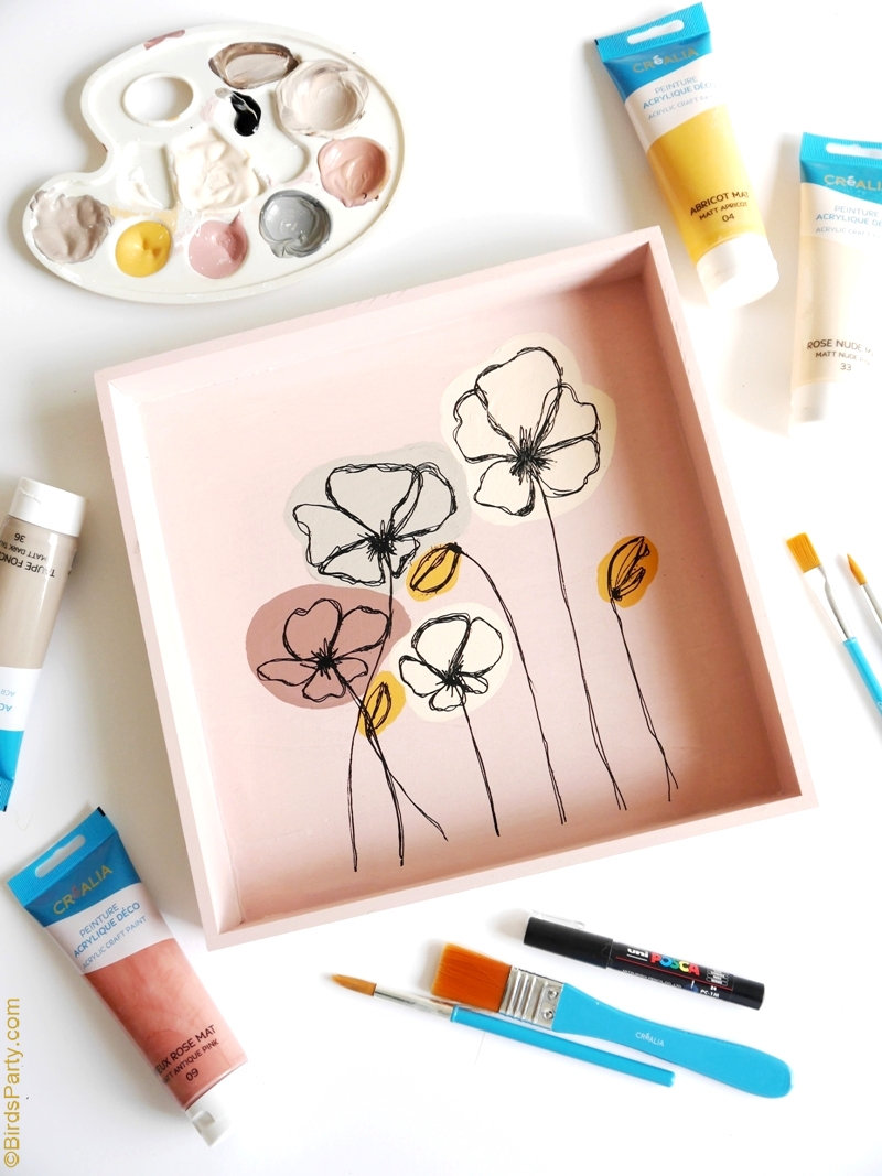 Easy DIY Modern Wall Art Acrylic Paintings Party Ideas Party