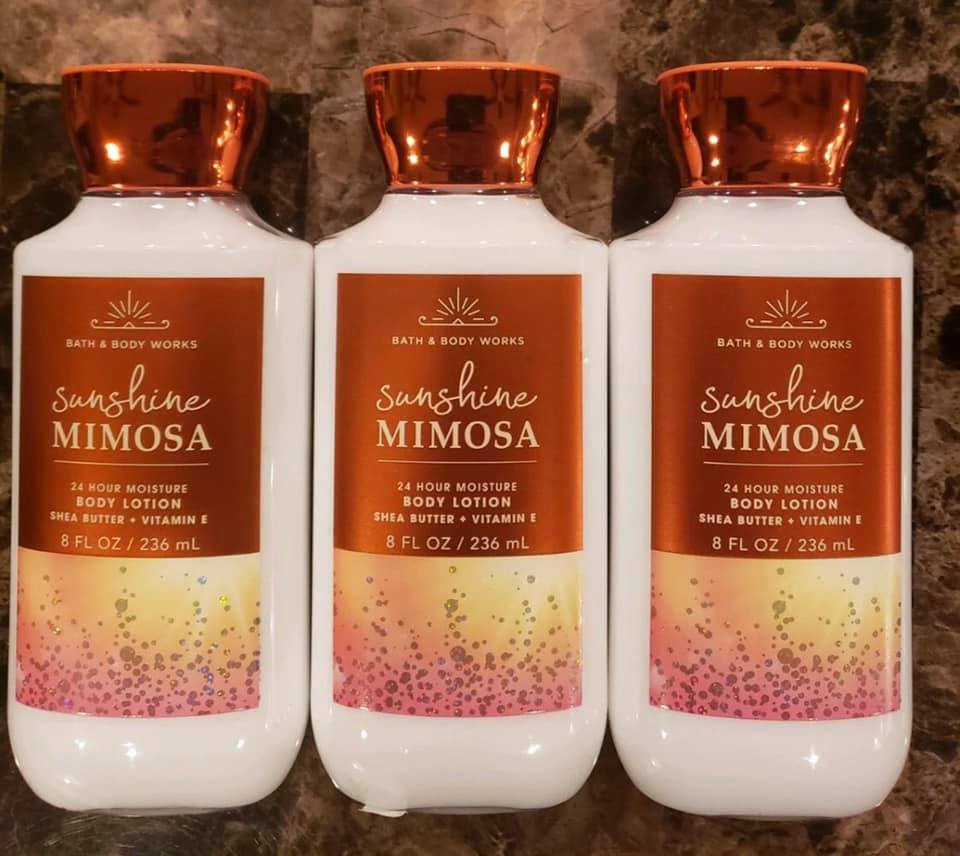 Life Inside the Page Bath & Body Works New Sunshine Mimosa Body Care