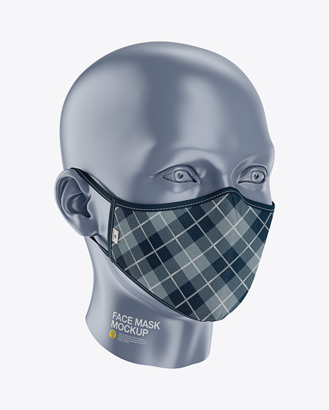 Download Face Mask Mockup - Front Half-Side View - Mockups Design ...