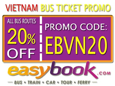 Diskon 20% Pembelian Tiket Bus Vietnam Via Easybook