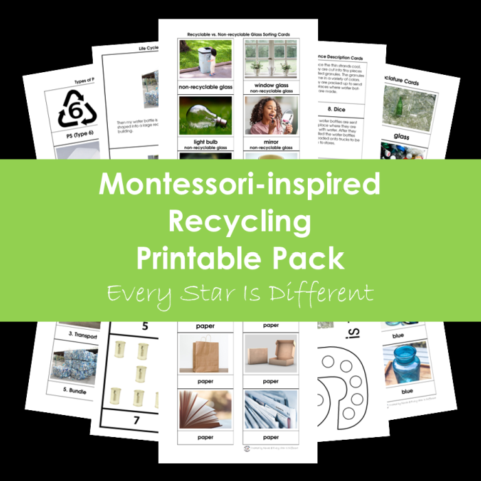 Recycling Printable Pack