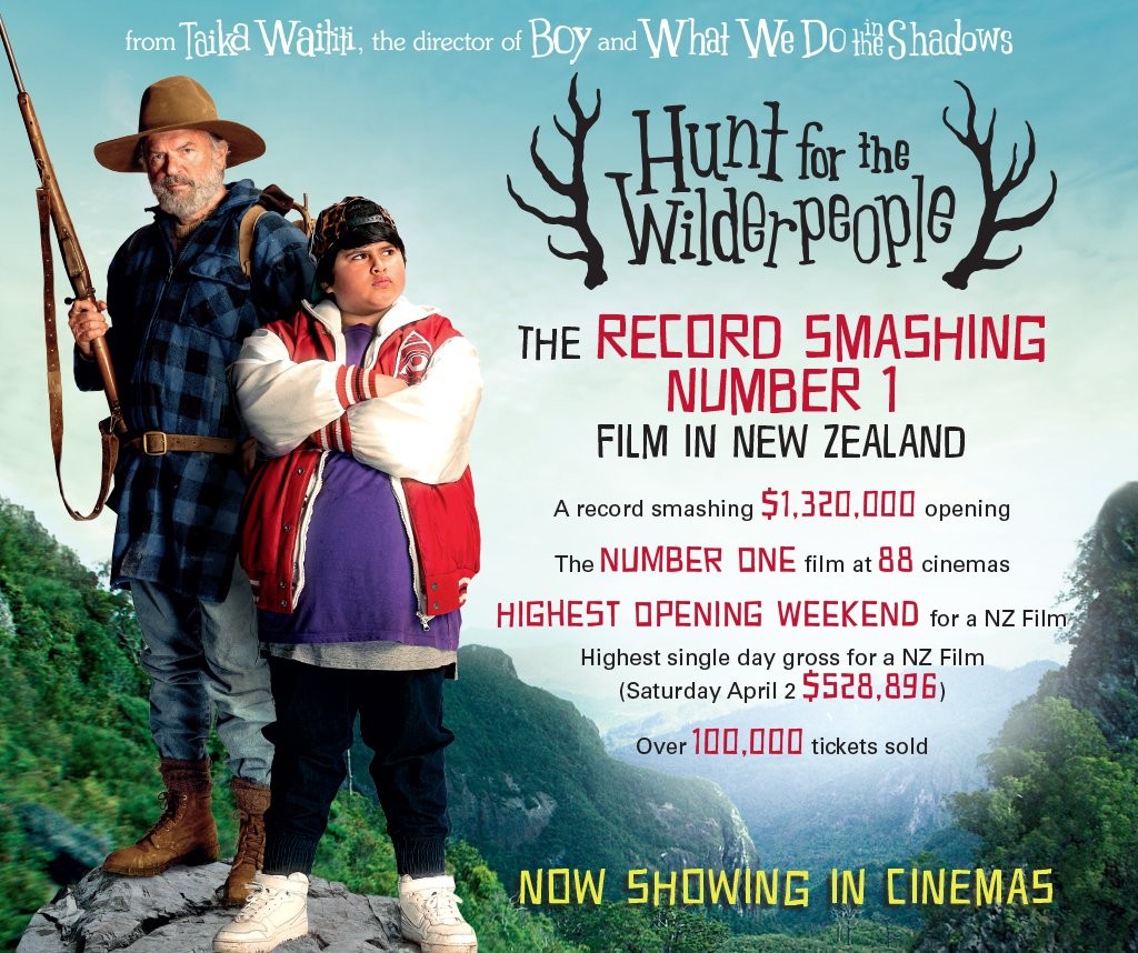 Odeon Online HUNT FOR THE WILDERPEOPLE Friday 10th June 2016.