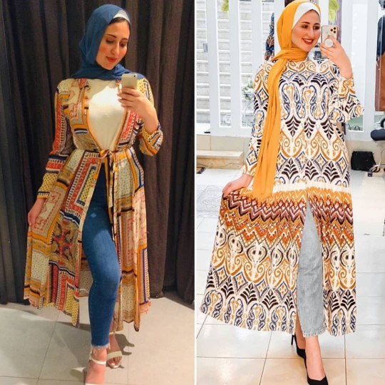 موضة حجاب | أفكار إرتداء الكيمونو كاردجان بشكل عصري للمحجبات