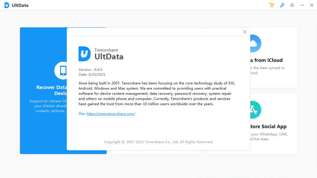 Tenorshare UltData iOS 9.4.0