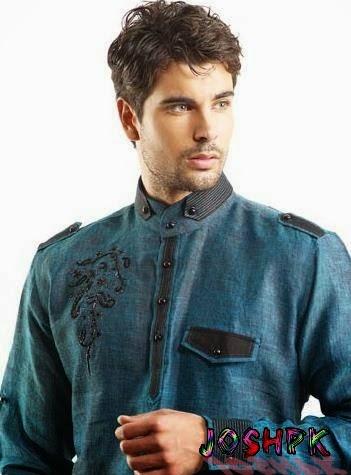 Kurta for Men with Jeans 2014 wedding Collar designs with Price with Jacket Online Shopping 