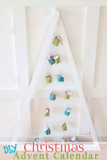 DIY Christmas Advent Calendar with Cardboard Tube Treat Boxes