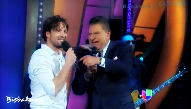 David Bisbal con Don Francisco en Sabado Gigante de Univision, promo Tu y Yo, Miami