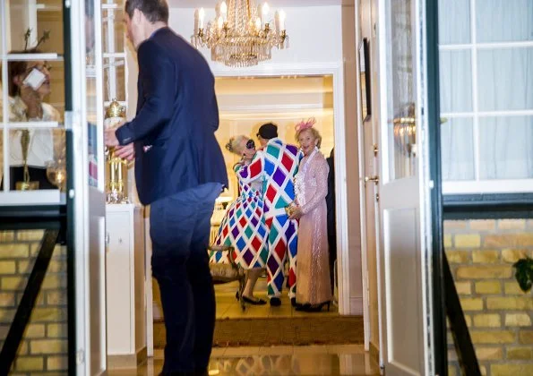 Queen and her spouse Prince Henrik attended the costume party held by their friend, ballet dancer Susanne Heering