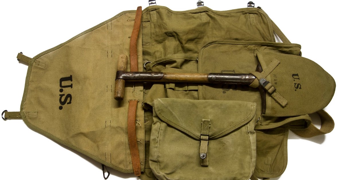 Militaria et WW2 Haversack M1928 (LUB PROD. Co Daté 1942)
