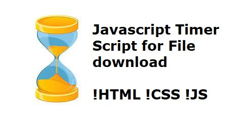 Javascript Timer Countdown Script For File Downloading