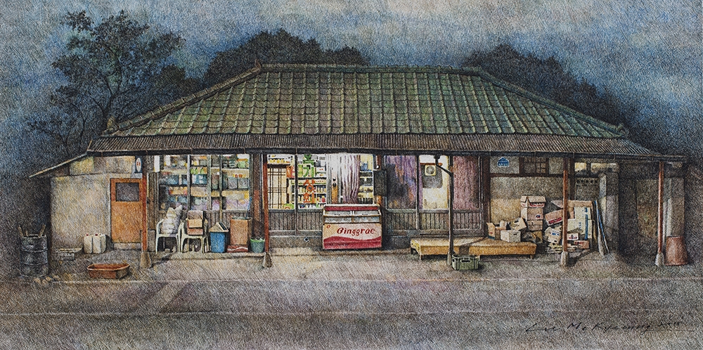 07-Okgi-Me-Kyeoung-Leehas-Pencil-Drawings-of-Convenience-Stores-in-South-Korea-www-designstack-co