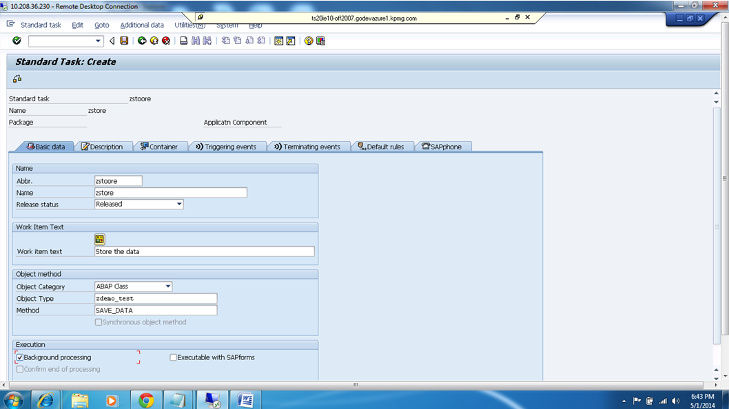 An SAP Consultant SAP Workflow Containers and Binding definitions