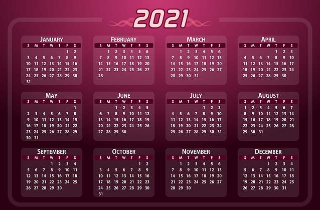 kalender 2021