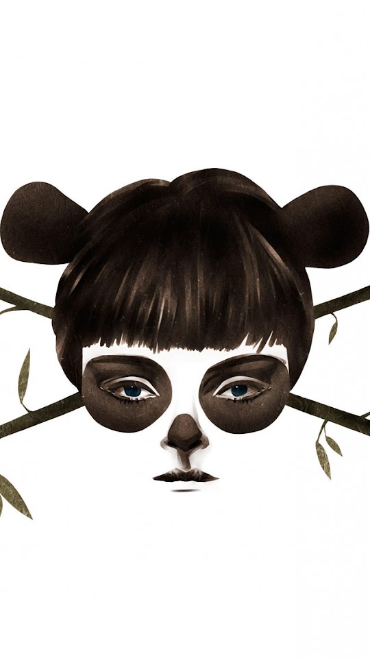   Panda Girl Art   Android Best Wallpaper