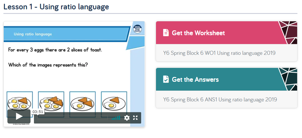 Year 6: Maths - Week 3 - Ratio