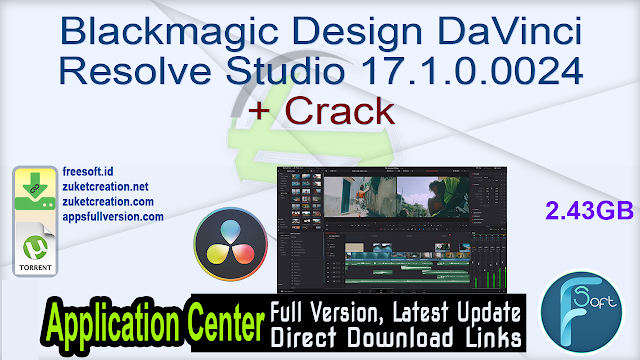 Blackmagic Design DaVinci Resolve Studio 17.1.0.0024 + Crack