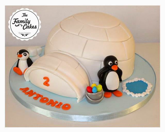 Igloo Peguin Bolo / Igloo Peguin Cake