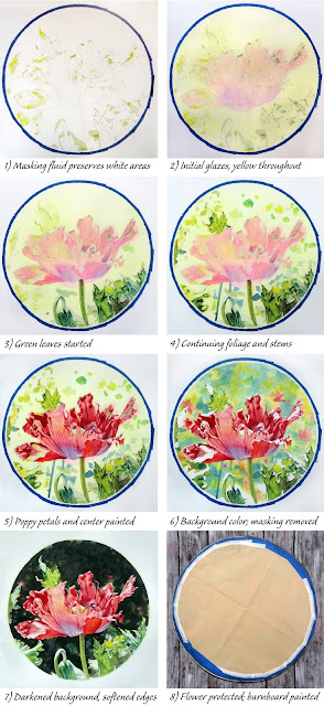 Collage of work in process on "Rembrance" by Judy Lavoie