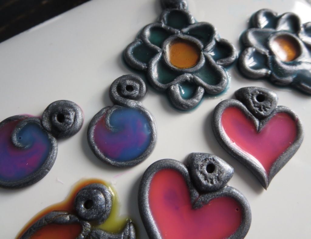 HeArtfully Creating Polymer Clay Adventure Faux Stained Glass Effects