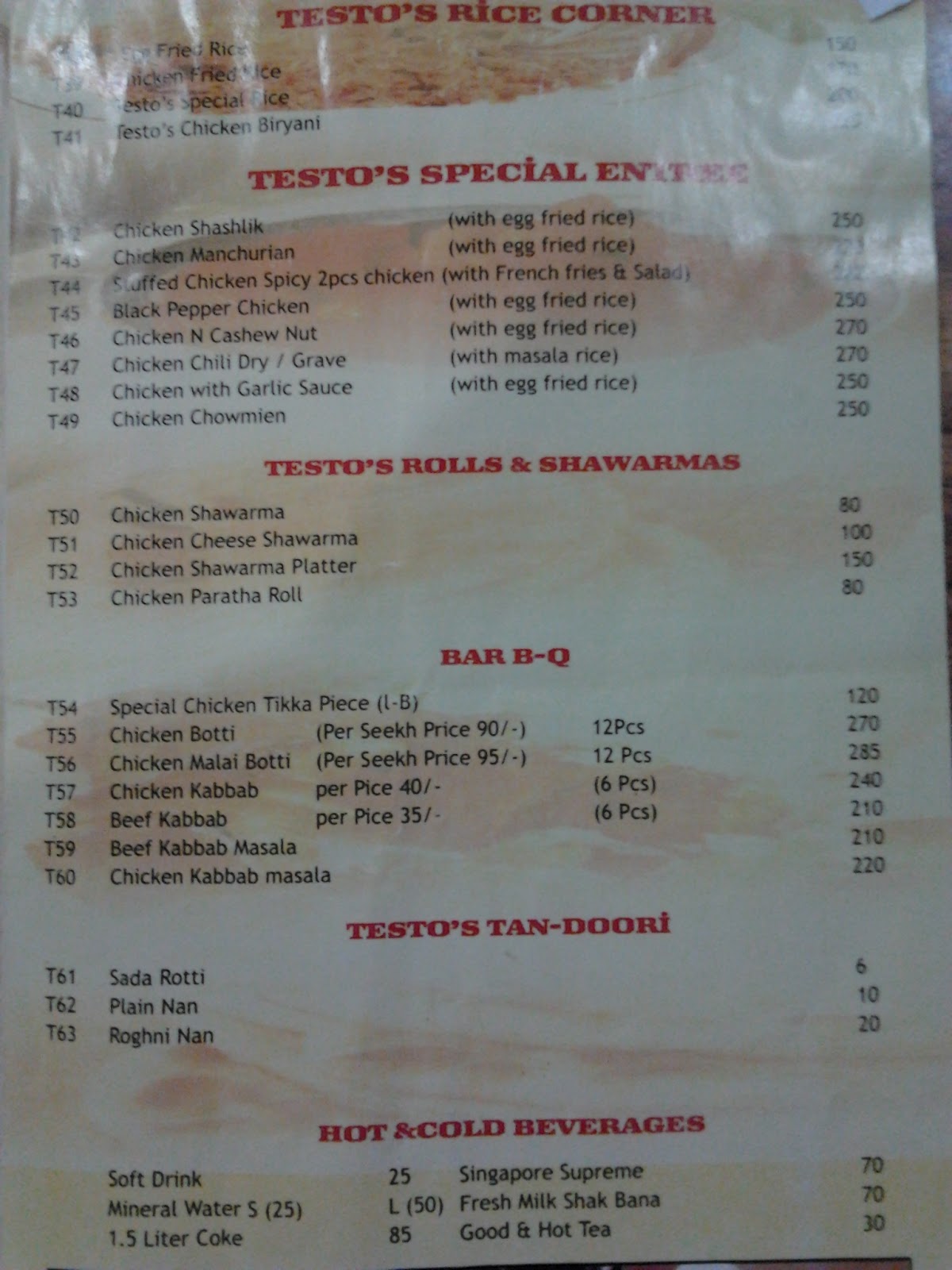 Testo's Restaurant in Bahria Town Lahore A Blog About Bahria Town