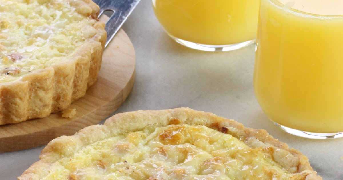 Ham and Leek Quiche Cooking on the Front Burner