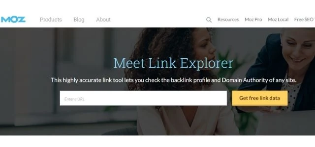 Moz Backlink checker tool