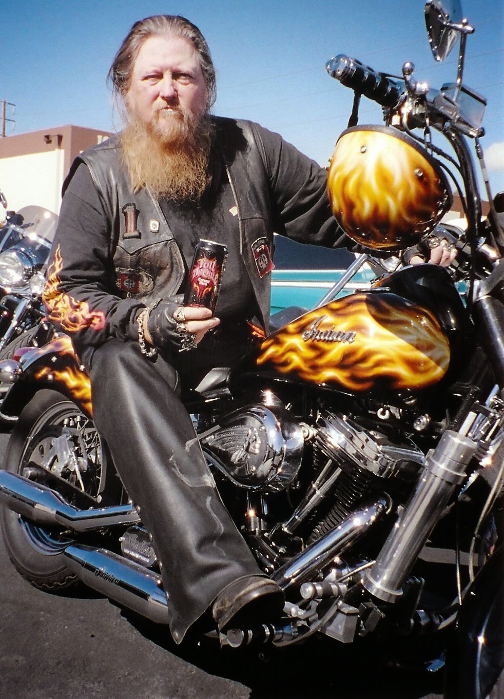 Mickey Jones On His Indian Scout