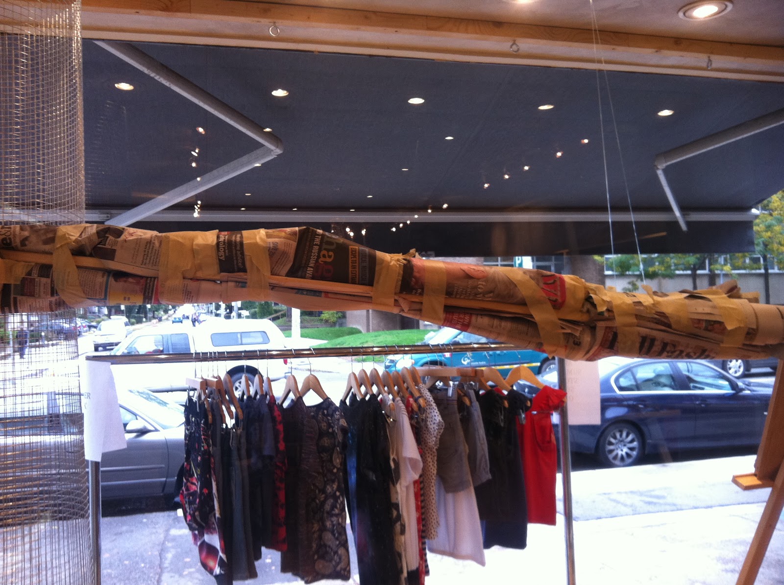 Marmalade Skies: Paper Mache Tree Window Display