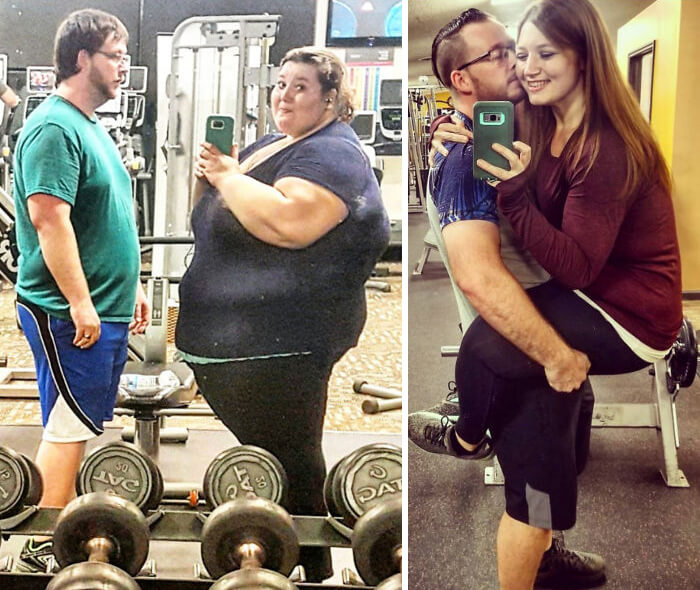 Motivational Before And After Pictures Of A Woman Who Used To Weigh