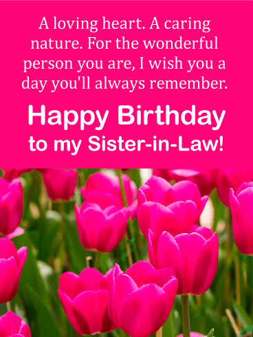 Beautiful Happy Birthday Messages for Sister-in-law