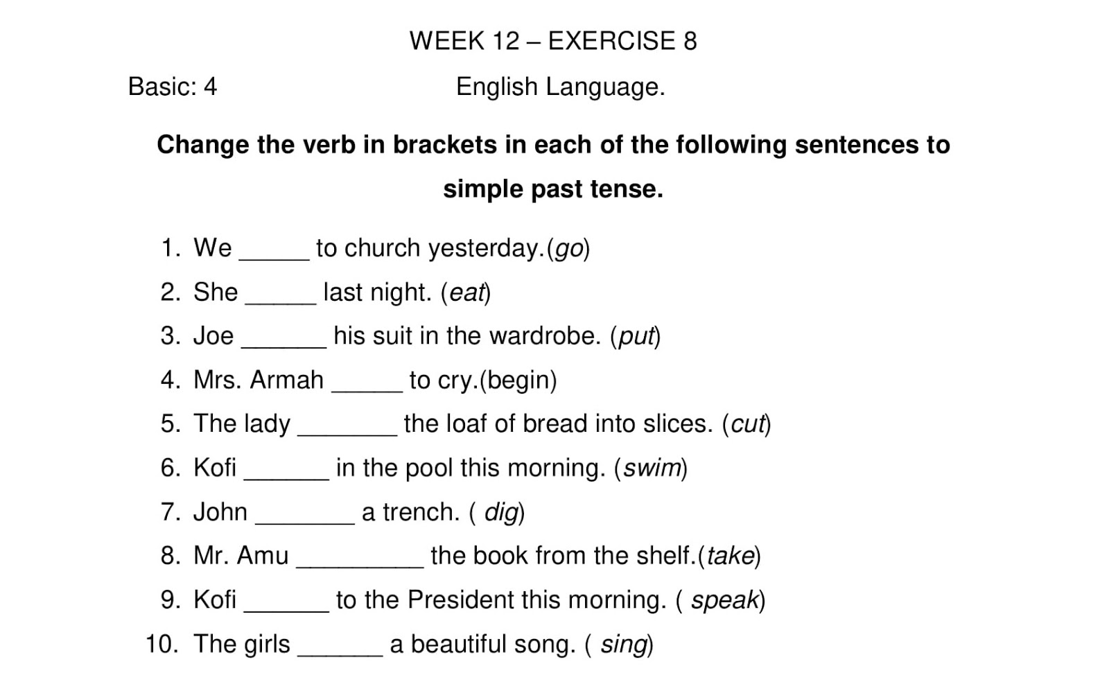 Fill In The Blanks With Suitable Interjections ENGLISH