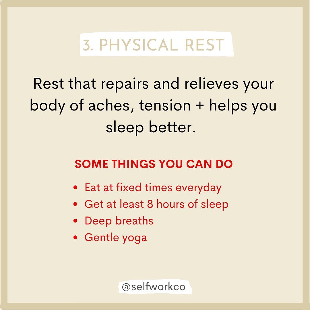 7 types of rest you need and why. Melody Jacob