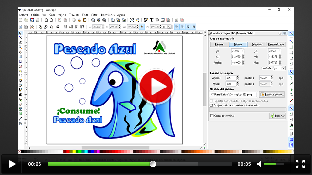 Crear imágenes para la web con inkscape