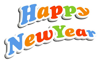 Happy New Year text with holiday background - 03