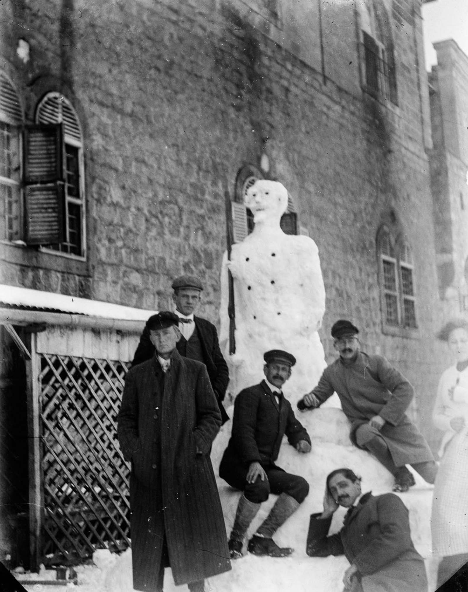 Jerusalem in snow, 1921