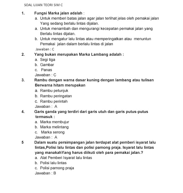 Materi Tes Tulis Satpam Dengan