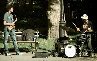 Músicos en Washington Square Park