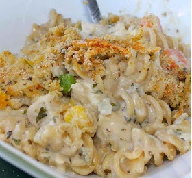 Chicken and Pasta Casserole with Mixed Vegetables