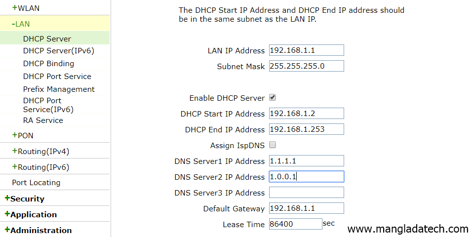 Cara Setting DNS di Router ZTE F609 Indihome - Manglada Tech