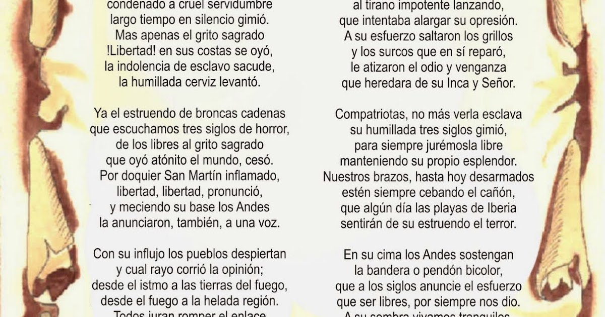 El Baúl De La Historia De Perú El Himno Nacional Del PerÚ El Coro Y