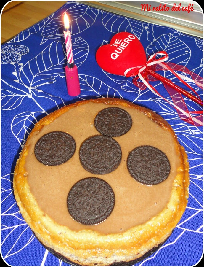 Cheesecake de oreo, baileys y chocolate