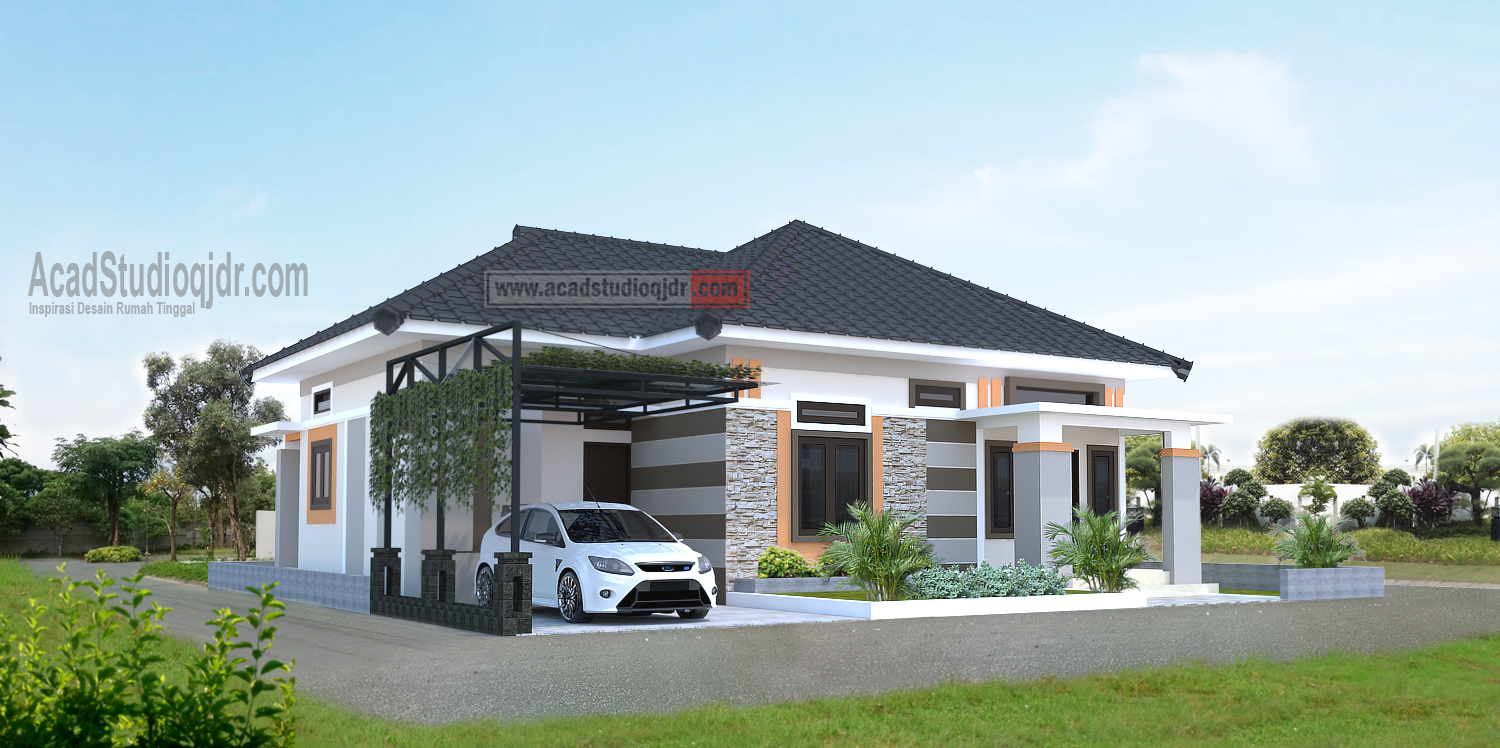 Desain Rumah Ibu Eka Menyatukan 2 Kavling Ukuran 8x15 Meter Jasa Desain Rumah