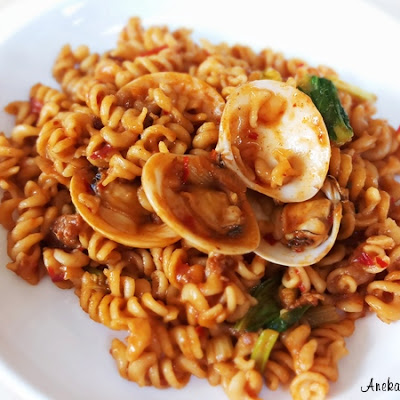 Resepi Pasta Spiral Goreng Pedas