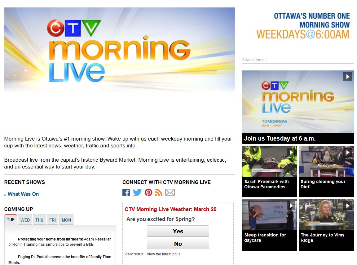 CTV MORNING LIVE FASHION BLOG BEYOND NEWS TO THE NEW CTV