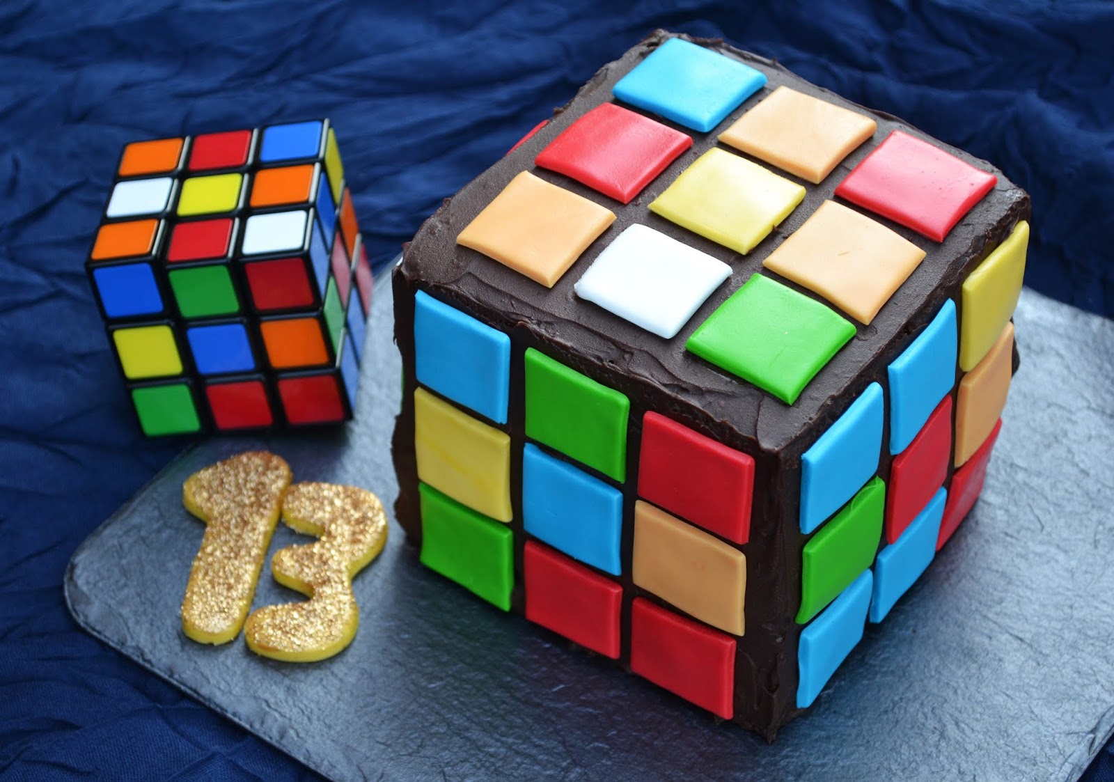 Las recetillas de Isa Pastel Cubo de Rubik