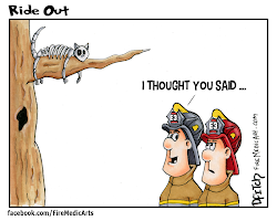 cat tree firefighter skeleton paramedic gets neighbors decided wanted february