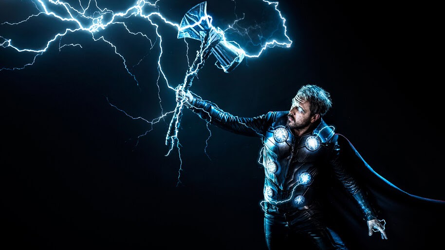 Thor, Stormbreaker, Lightning, 4K, 4.225 Wallpaper