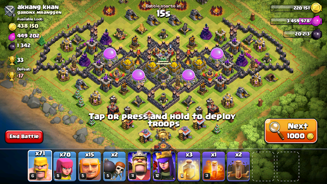 base coc keren